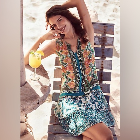 Hemant & Nandita Moana Silk Mini Dress - Picture 5 of 14